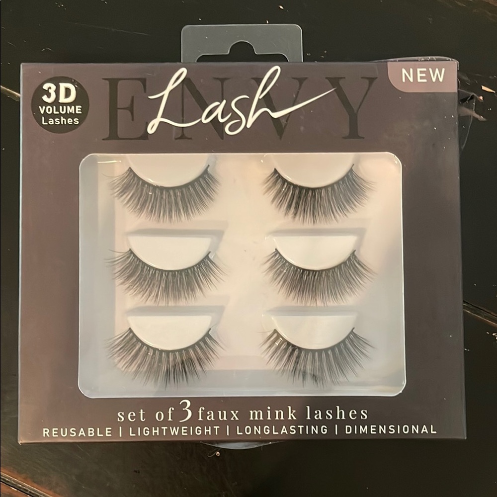 Envy 3D Volume Faux Mink Lashes - Black